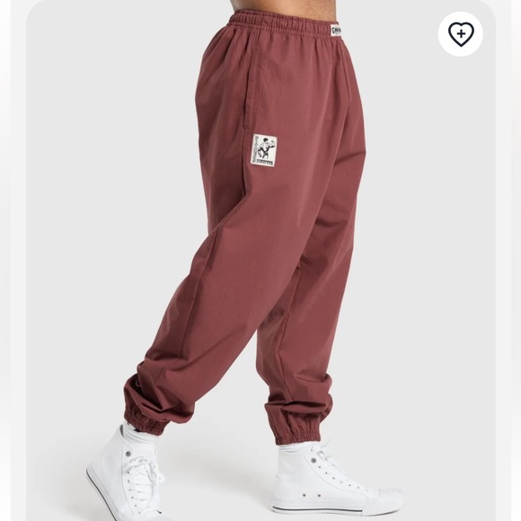 Gymshark Ripstop Pumper Pants Joggers L Red - Picture 10 of 11